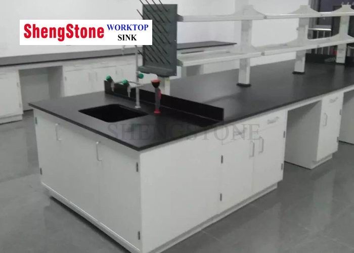 Chemische Weerstands Phenolic Hars Worktop voor de Grootte van het Wetenschapslaboratorium 3000*1500